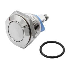 Push switch 16mm 1-p on-(on) vandal resistant @ electrokit