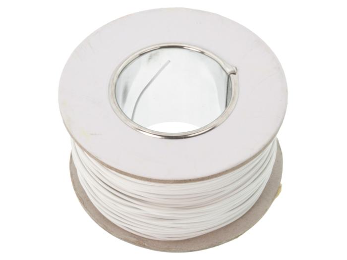Kopplingstråd 0.28mm2 entrådig - vit /m @ electrokit (1 av 2)