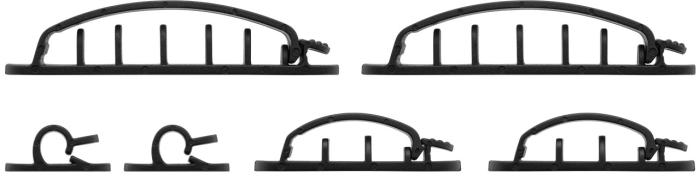 Kabelhållare med clips set med 6 delar @ electrokit (2 av 8)