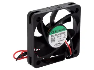 Fläkt 50x50x10mm 12VDC 25.6dBA 18.6m³/h @ electrokit