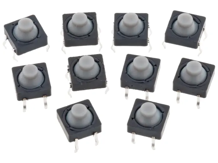 Taktila omkopplare PCB 8x8x5mm mjuk 10-pack @ electrokit (1 av 3)