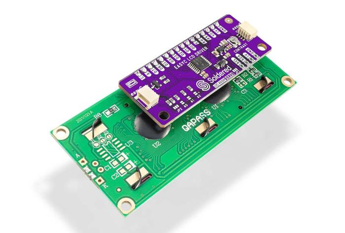 LCD 2x16 tecken vit/blå 3.3V - Qwiic @ electrokit (3 av 4)