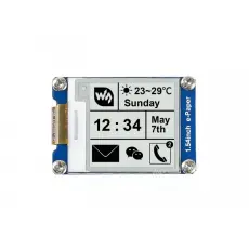 1.54" E-papper display 200x200px svart/vit monterad på kort SPI @ electrokit