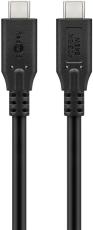 USB-C cable USB4 Gen3x2 240 W 40 Gbit/s 1 m @ electrokit