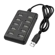 USB Hub 10 ports USB2.0 @ electrokit