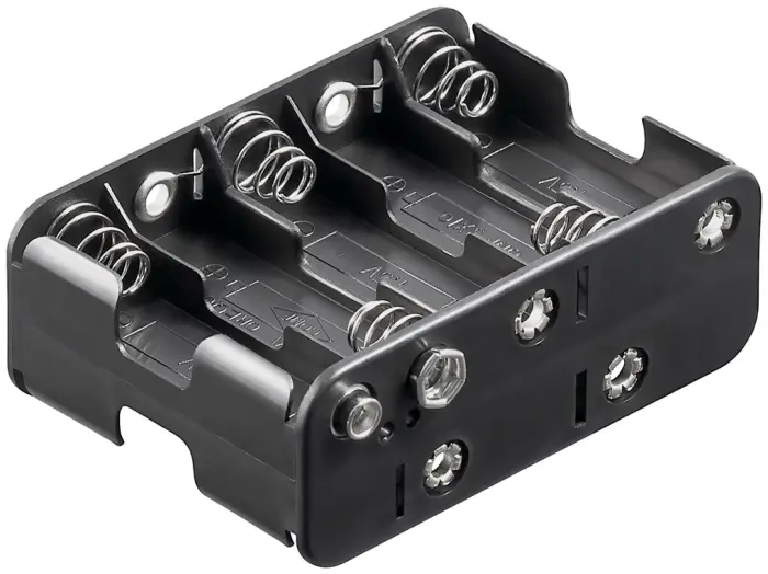 Batterihållare 10x AA kontakt (6F22) @ electrokit (1 av 1)