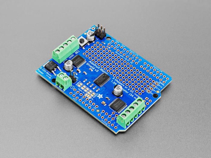 Adafruit motor shield för Arduino Uno R3/R4 v2.3 @ electrokit (5 av 7)