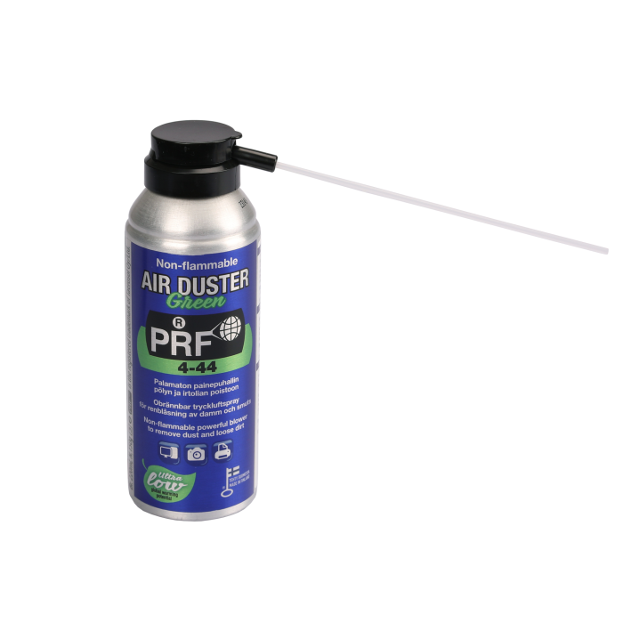 Tryckluftspray ej brännbar PRF 4-44 Green Air Duster 220ml @ electrokit (1 av 1)