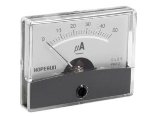 Panelinstrument 50uA 60x47mm @ electrokit