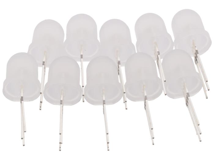 LED RGB 8mm adresserbar WS2811 diffus - 10-pack @ electrokit (1 av 3)