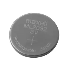 Batteri ML2032 3V 65mAh laddningsbar @ electrokit