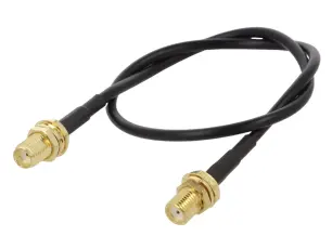 Kabel SMA-hona till SMA-hona RG-174 0.3m @ electrokit