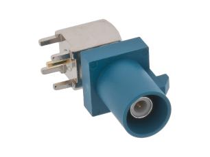 FAKRA kod-Z SMB jack PCB bl&aring;gr&ouml;n @ electrokit