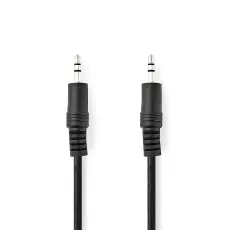 Audiokabel 3.5mm hane/hane 0.5m stereo @ electrokit