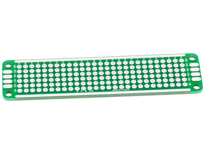 Experimentkort 1-hål 20x80mm genompläterade hål @ electrokit (1 av 2)
