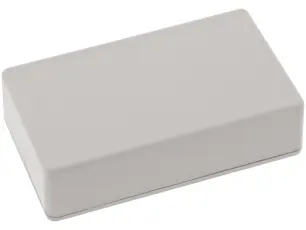 Apparatlåda PC002 grå 85x50x21mm - med håltagning @ electrokit