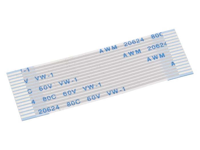 FPC-kabel 15-pol 1.0mm 50mm samma-sida @ electrokit (1 av 1)