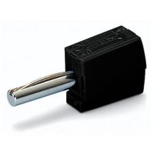 Banana plug quick 4mm male 20A black @ electrokit