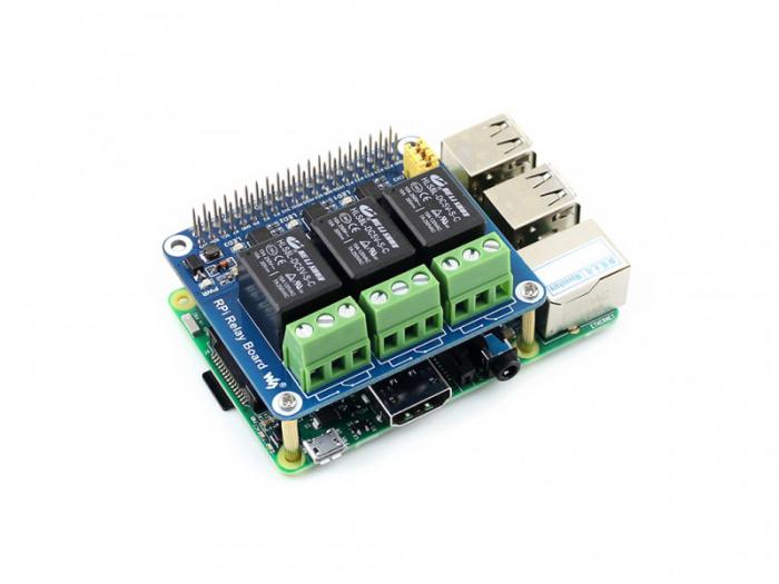 3x Relä HAT för Raspberry Pi @ electrokit (3 av 4)