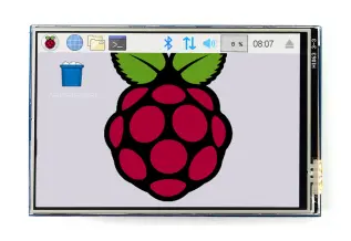 3.5" IPS 480x320px HAT med touch @ electrokit