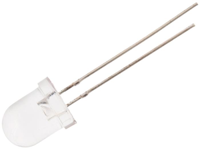 LED 8mm blå 3.6V 2000mcd klar 25gr @ electrokit (1 av 1)