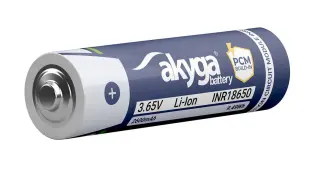 Batteri Li-Ion 18650 cell 3.7V 2600mAh med skyddskrets @ electrokit