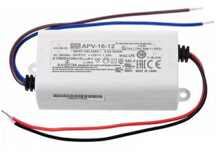 Mean Well APV-16-24 LED driver 24V 0.67A 16W - CV @ electrokit