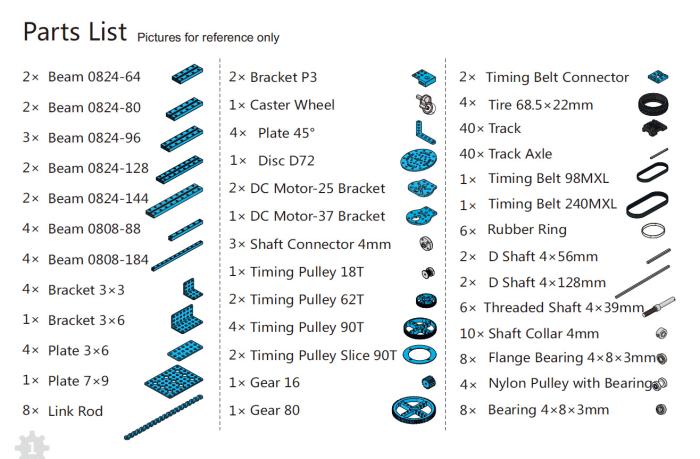 Ultimate Robot Kit Blue @ electrokit (7 av 7)
