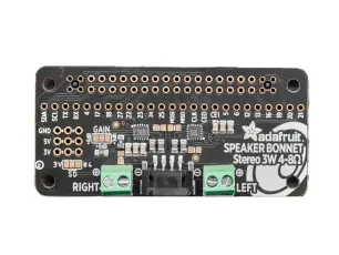 3W Stereo Speaker Bonnet @ electrokit