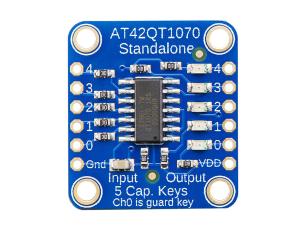 AT42QT1070 Touch controller 5-channels @ electrokit