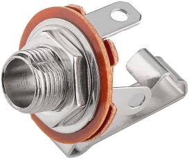 6.3mm hona 2-pol mono chassie @ electrokit