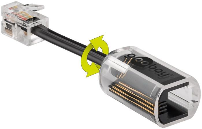 Snurrstopp för telefonlur RJ10 @ electrokit (2 av 3)