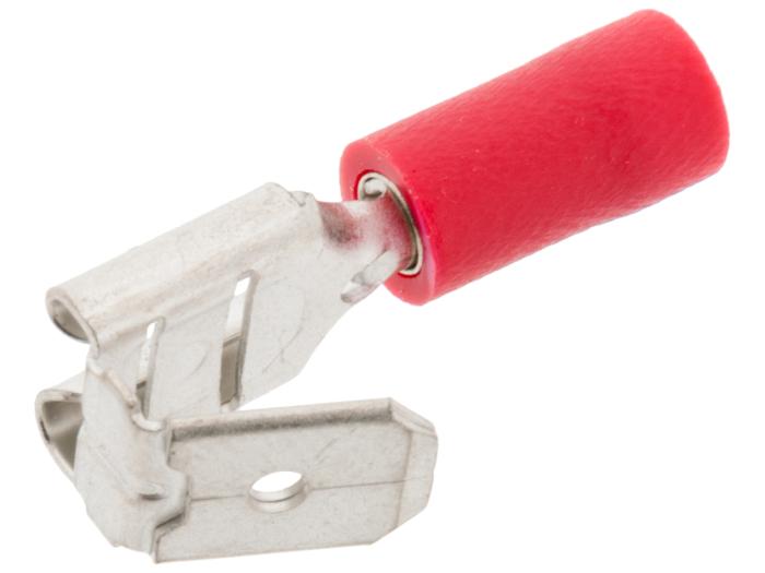 Blade receptacle 6.3×0.8mm red piggyback @ electrokit (2 of 2)