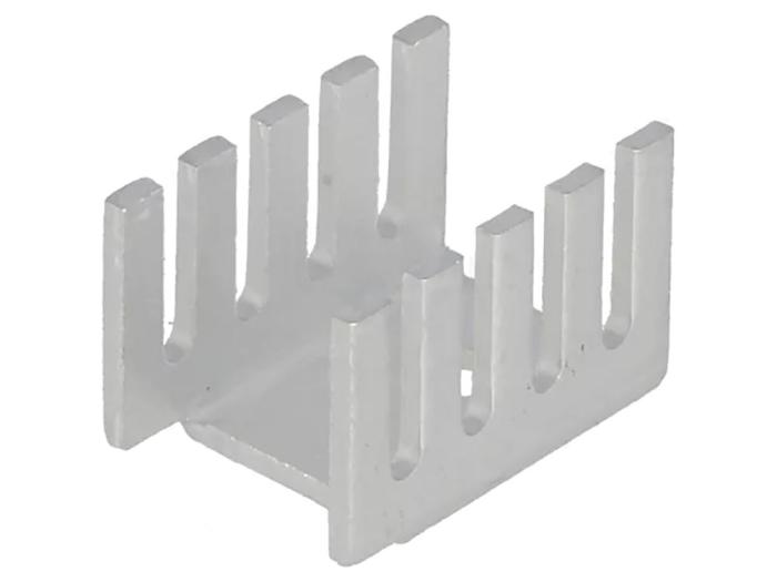 Kylfläns TO-220 19x13x13 mm 27K/W aluminium @ electrokit (1 av 1)