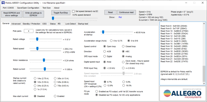 Motordrivare för BLDC 50V 11A A89301 @ electrokit (7 av 8)