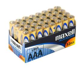 AAA alkaliska batterier 32-pack @ electrokit