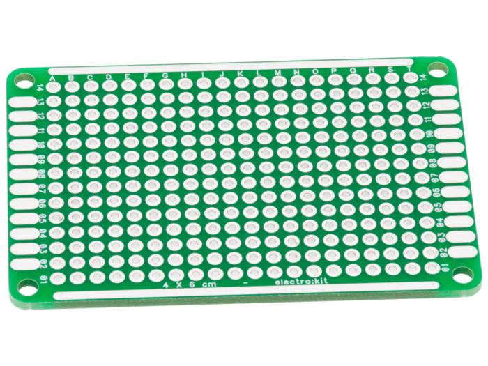 Experimentkort 1-hål 40x60mm genompläterade hål @ electrokit (1 av 2)