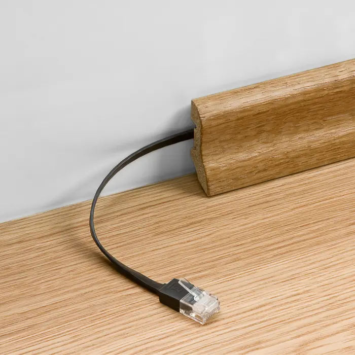 UTP Cat6 flat nätverkskabel 1.5m svart Cu @ electrokit (4 av 4)