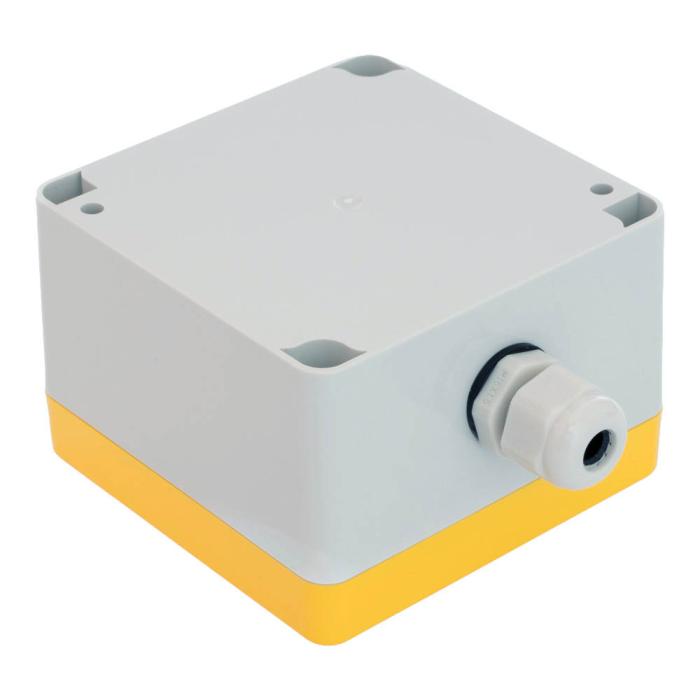 Tryckknappslåda 1x ø22mm 90x90x60mm gul IP65 @ electrokit (4 av 4)