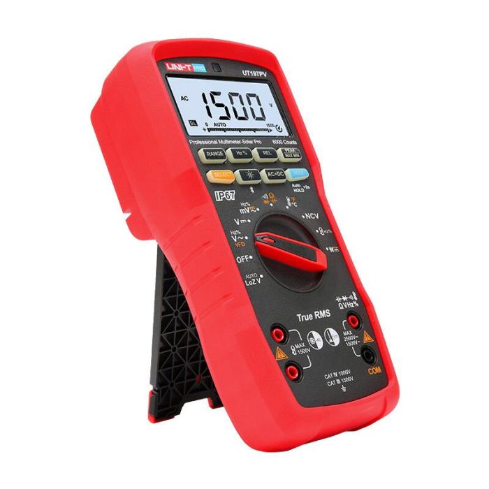 Multimeter Solar Pro PV 2500VDC IP67 UT197PV @ electrokit (6 av 13)
