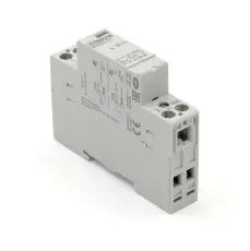 Installationskontaktor 24V AC/DC 2-pol NC+NO 230/400VAC-20A @ electrokit