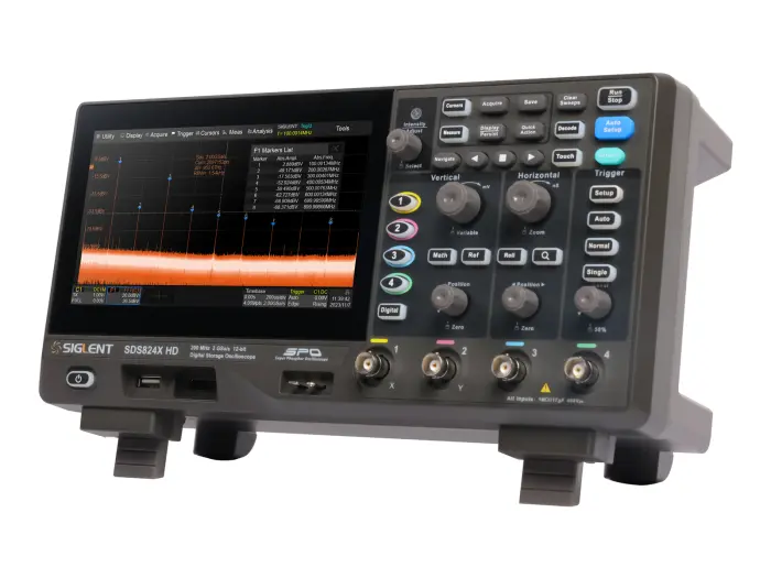 Oscilloskop 200MHz 2-kan 12-bit Siglent SDS822X HD @ electrokit (10 av 11)