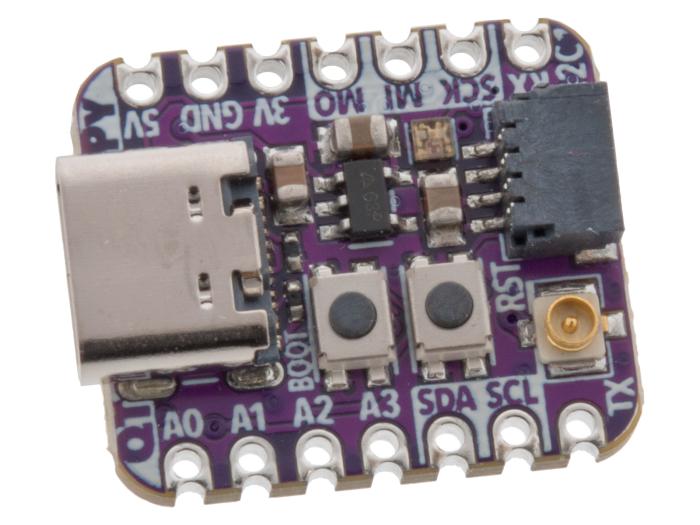 ESP32-S2 Adafruit QT Py WiFi Dev Board med u.fl-kontakt @ electrokit (2 av 3)