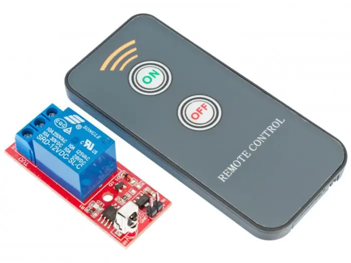Relay board 12V with remote control IR @ electrokit (1 of 3)