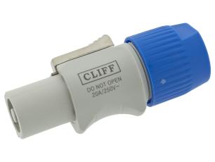 Power twist hona 3-pol 16A 250VAC grå @ electrokit