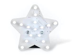 Blinking white LED star with effects @ electrokit