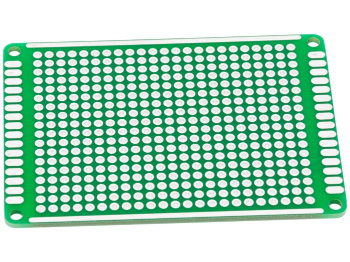 Experimentkort 1-hål 50x70mm genompläterade hål @ electrokit (2 av 2)