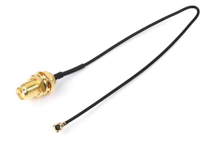 Adapterkabel SMA hona till UFL / MHF 200mm @ electrokit (2 av 2)