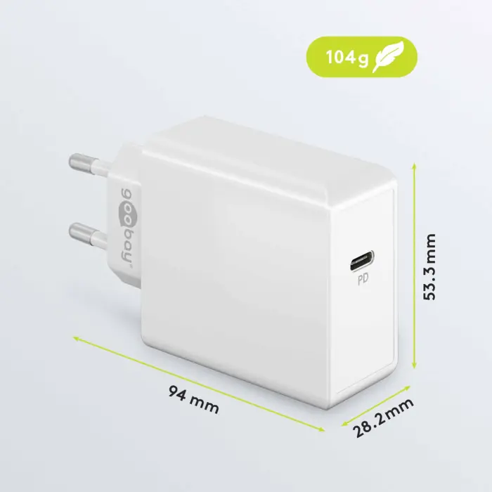 USB-C PD laddare 65W vit @ electrokit (4 av 4)