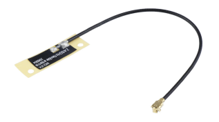 Antenn WiFi4 - 2.4/5GHz 3.6dBi UFL 0.1m kabel @ electrokit